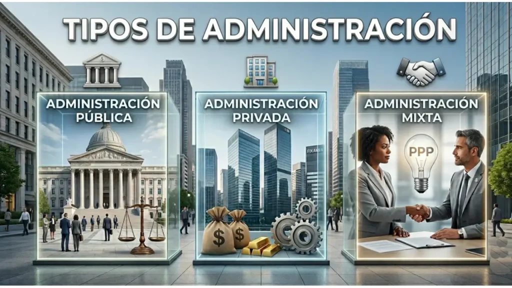 Tipos de administración: cuáles son y ejemplos